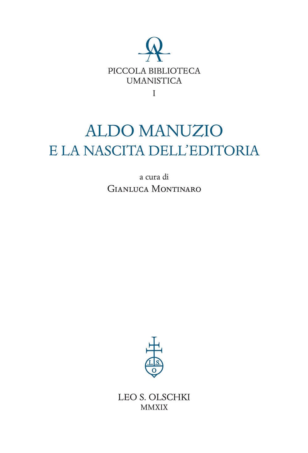 Aldo Manuzio e la nascita dell'editoria