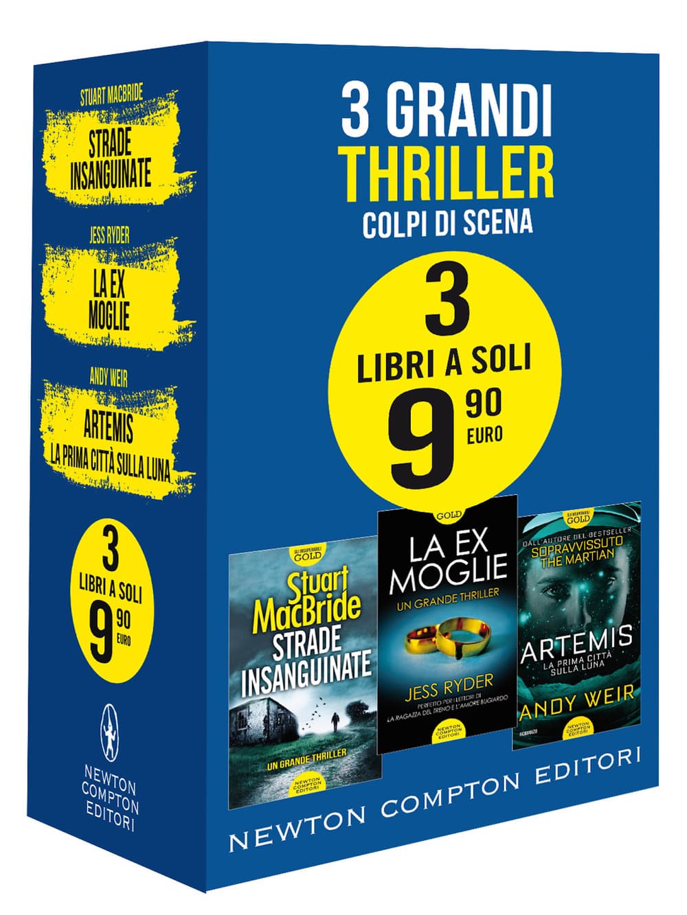 3 grandi thriller. Colpi di scena: Strade insanguinate-La ex moglie-Artemis. La prima città sulla luna