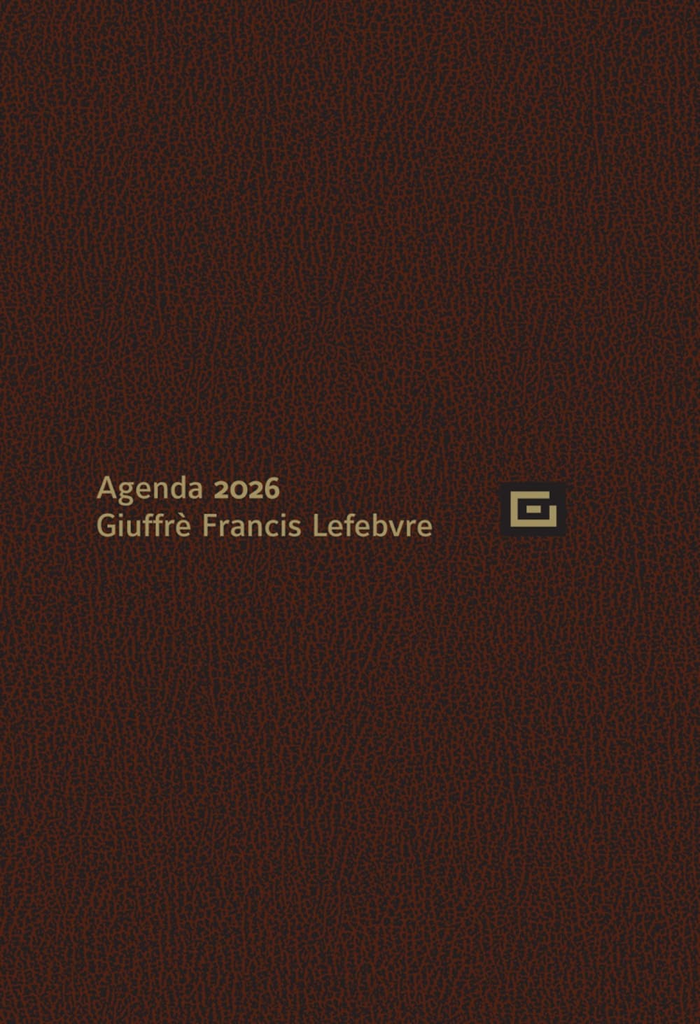 Agenda d'udienza 2026. Ediz. marrone