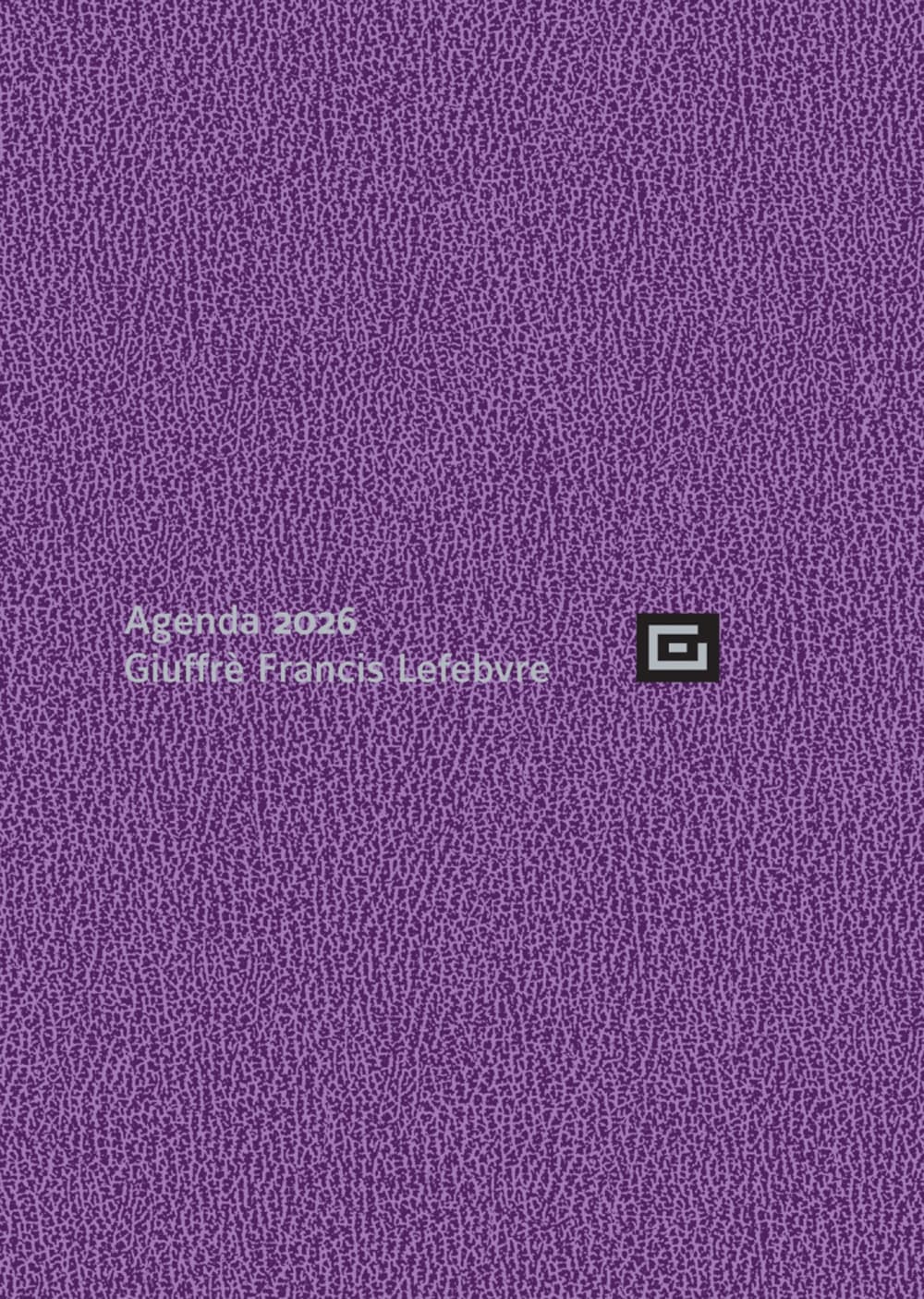 Agenda udienza 2026. Ediz. lilla