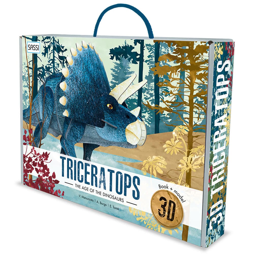 3D Triceratops. The Age of the Dinosaurs