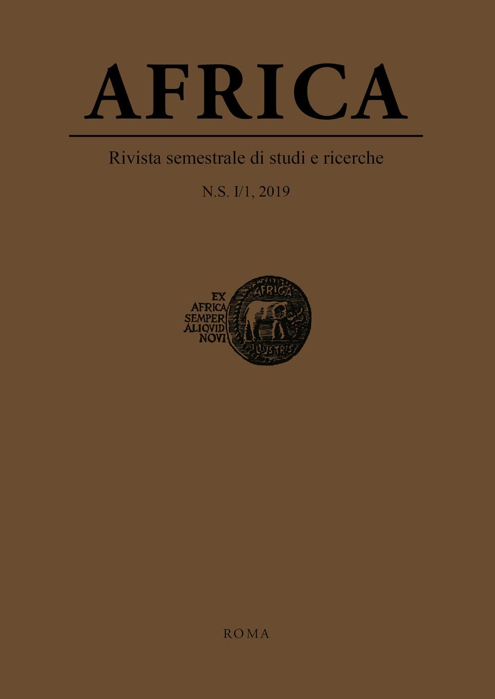 Africa. Rivista semestrale di studi e ricerche. Nuova serie