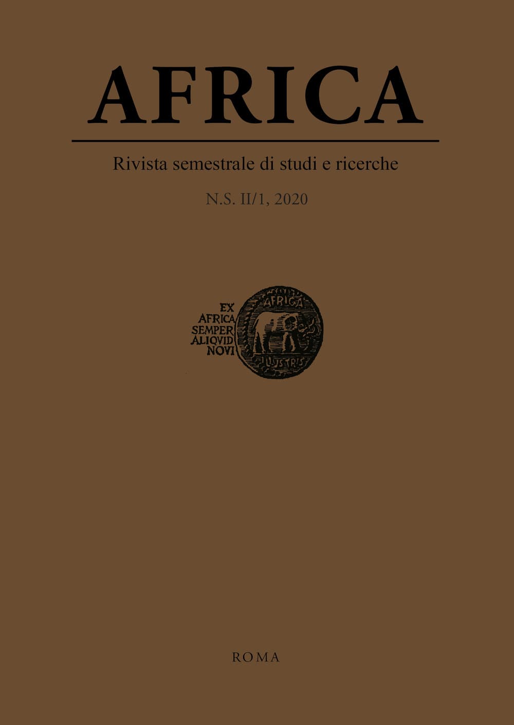 Africa. Rivista semestrale di studi e ricerche. Nuova serie