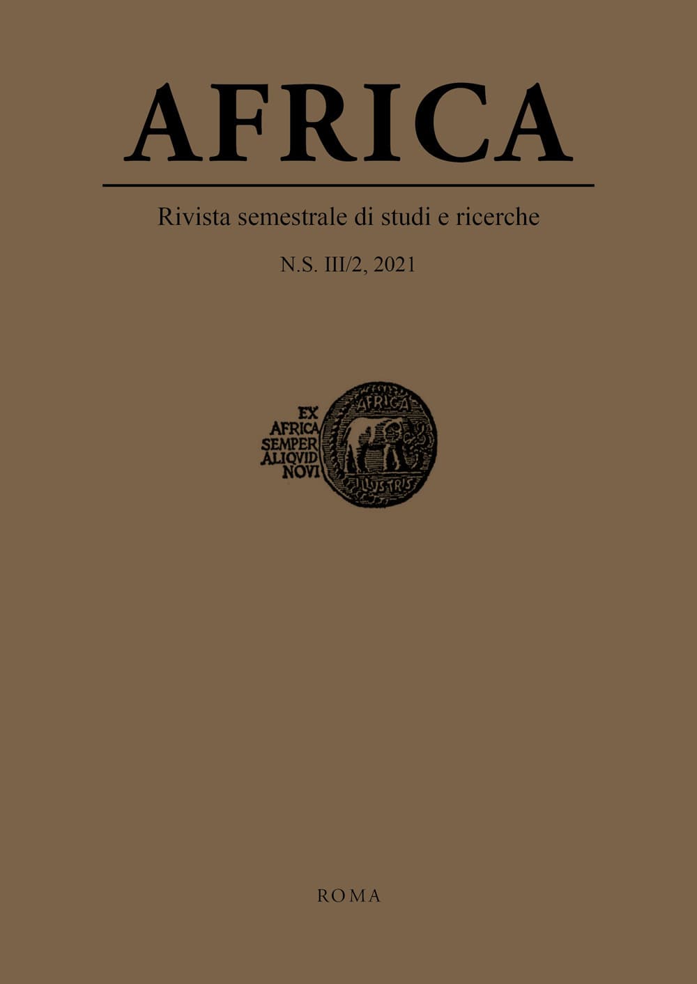 Africa. Rivista semestrale di studi e ricerche. Nuova serie