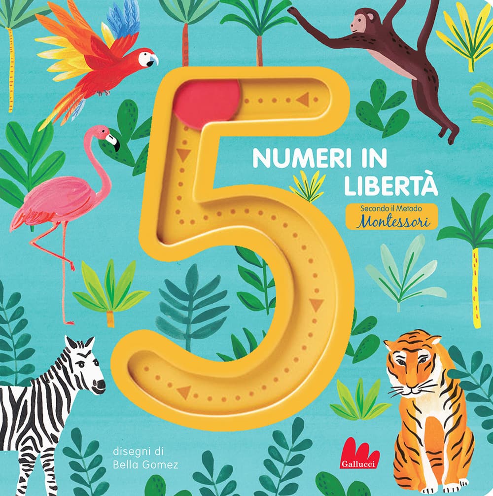 5 numeri in libertà secondo il metodo Montessori
