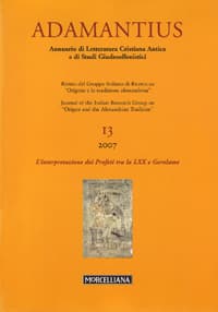 Adamantius. Notiziario del Gruppo italiano di ricerca su «Origene e la tradizione alessandrina»