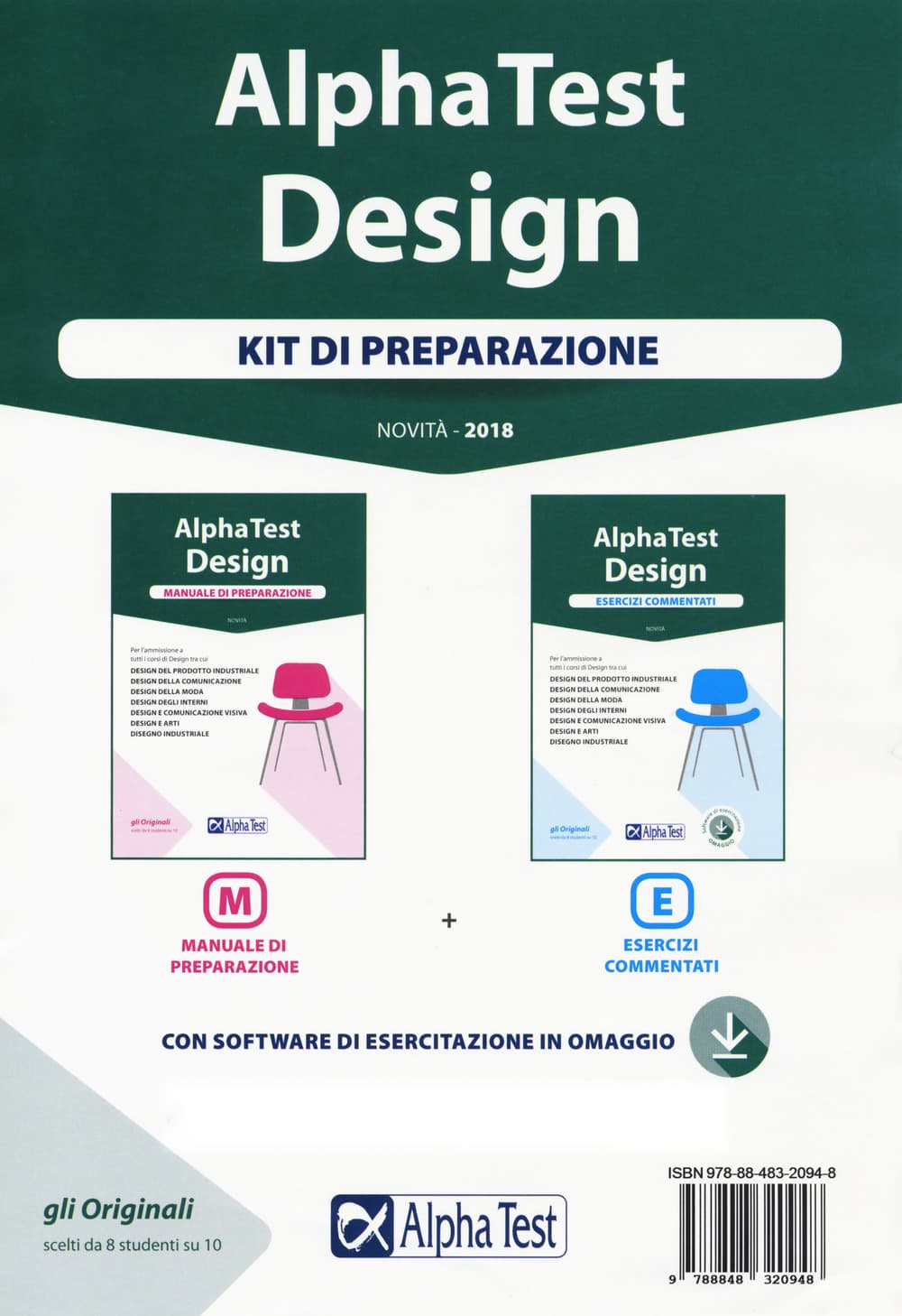 Alpha Test. Design. Kit di preparazione: Manuale di preparazione-Esercizi commentati