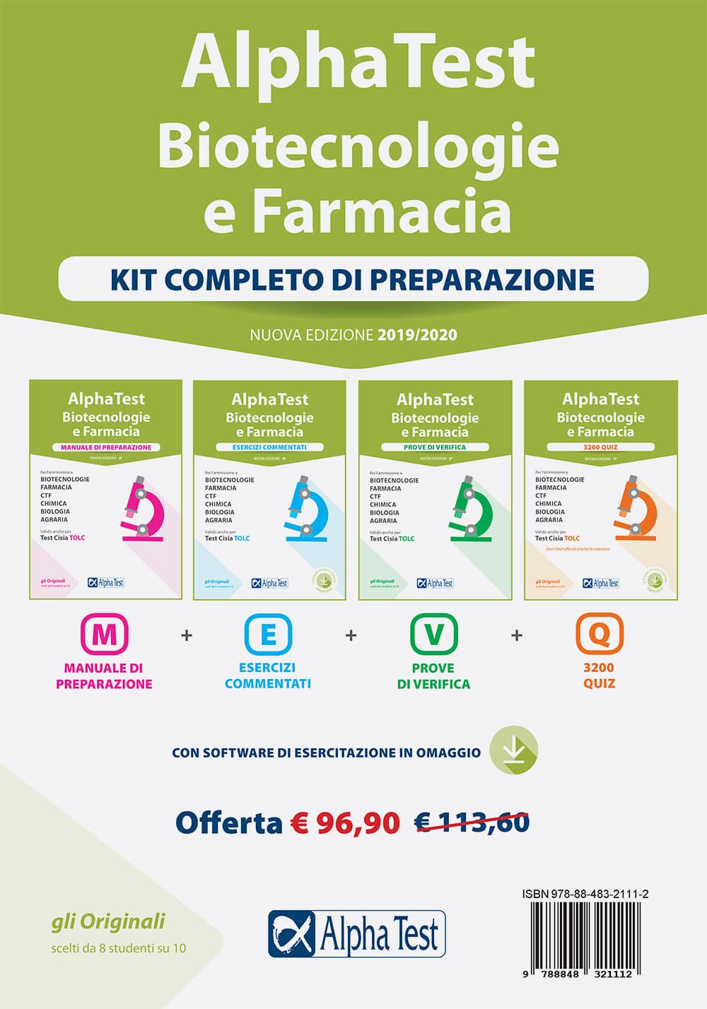 Alpha Test. Biotecnologie e farmacia. Kit completo di preparazione: Manuale di preparazione-Esercizi commentati-Prove di verifica-3200 quiz