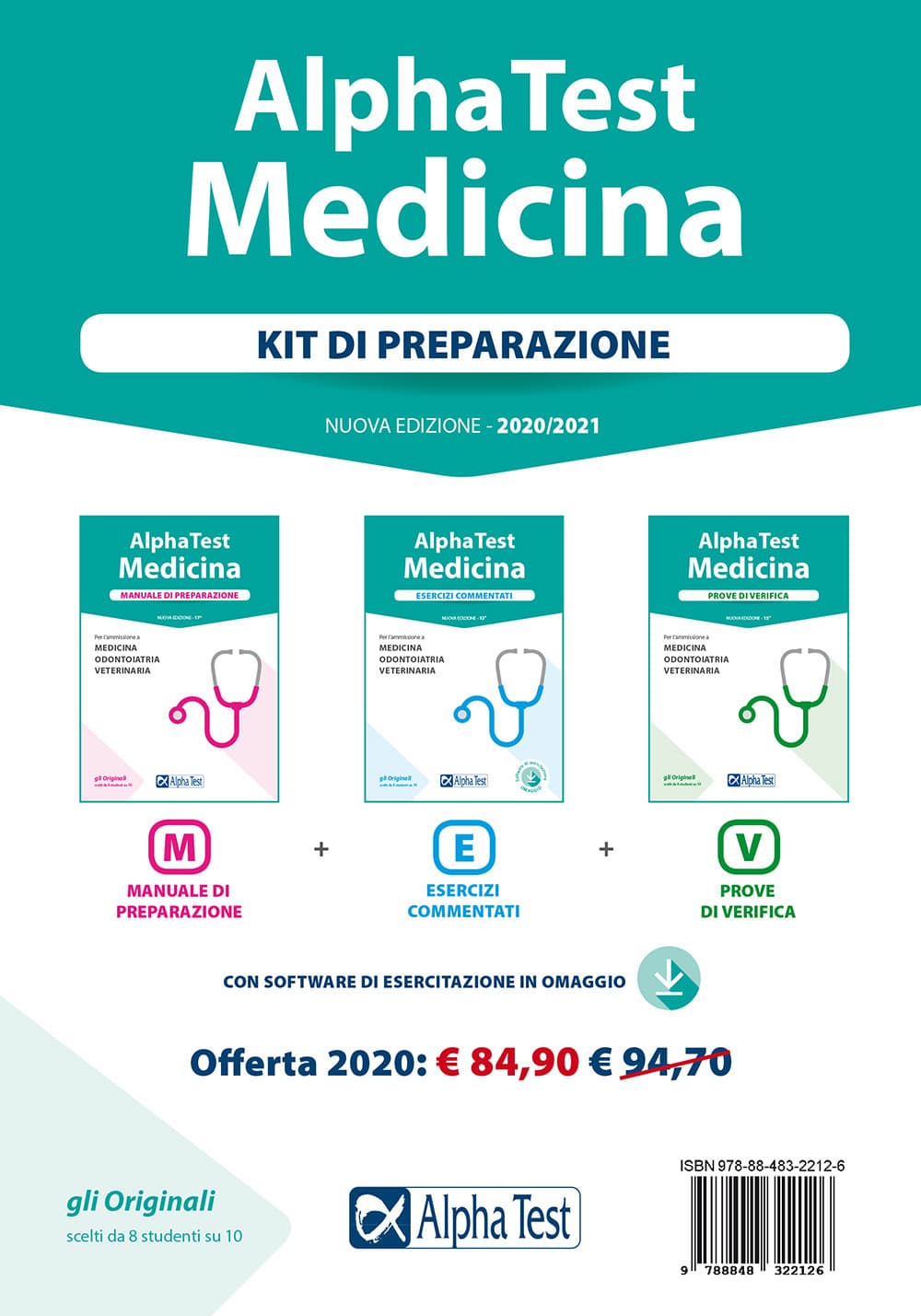 Alpha Test. Medicina. Kit di preparazione: Manuale di preparazione-Esercizi commentati-Prove di verifica