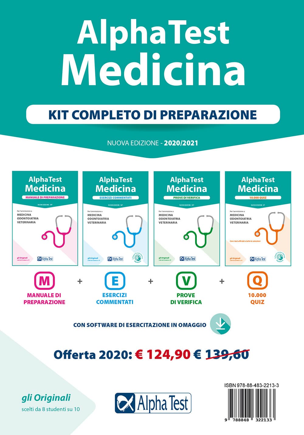 Alpha Test. Medicina. Kit completo di preparazione: Manuale di preparazione-Esercizi commentati-Prove di verifica-10.000 quiz