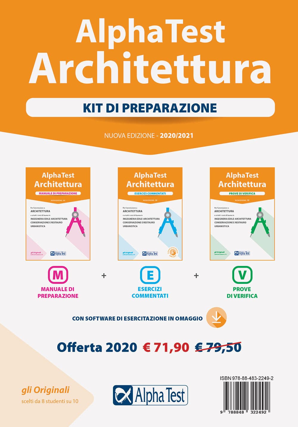 Alpha Test. Architettura. Kit di preparazione. Per l'ammissione ad Architettura e a tutti i corsi di laurea in Ingegneria edile-architettura, Conservazione e restauro, Urbanistica