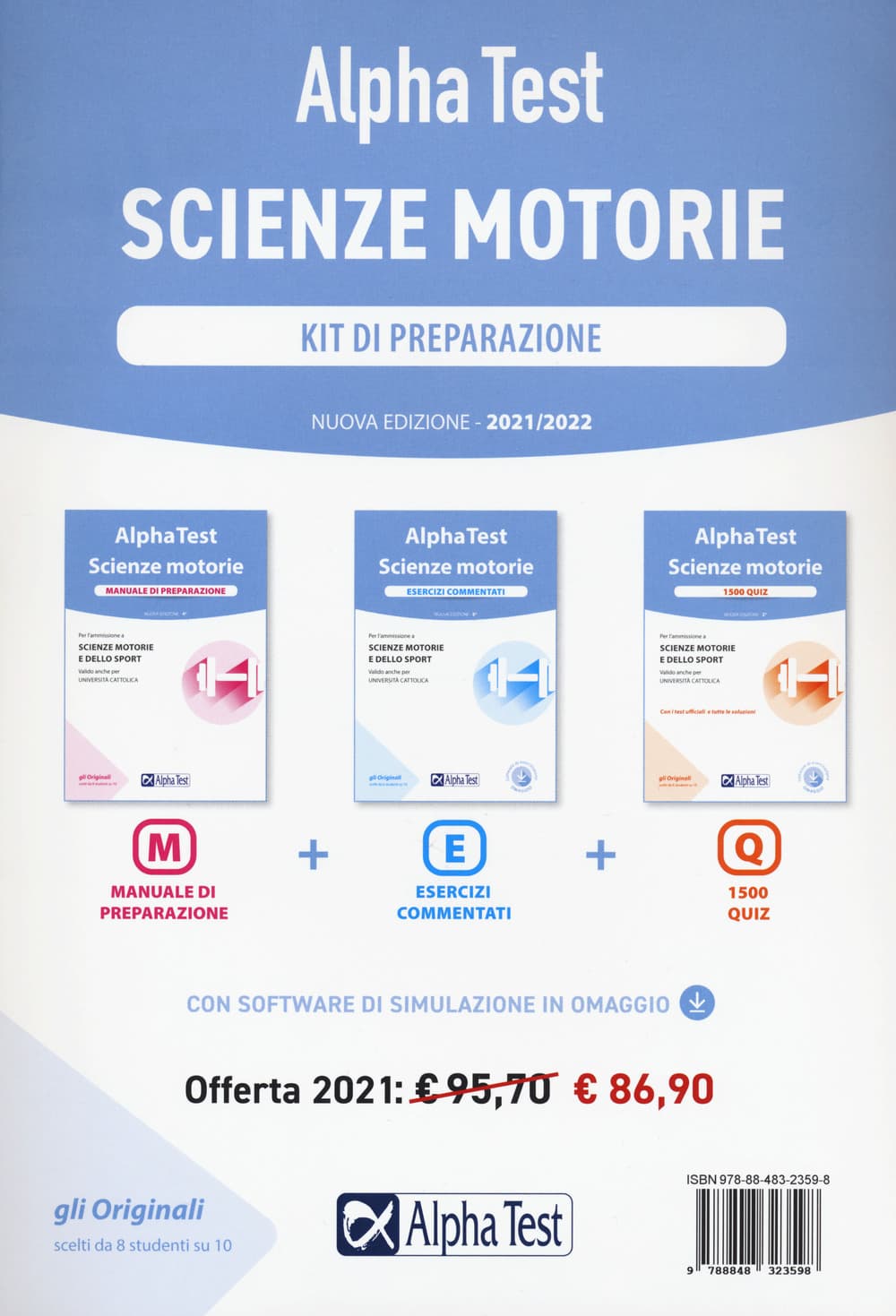 Alpha Test. Scienze motorie. Kit di preparazione