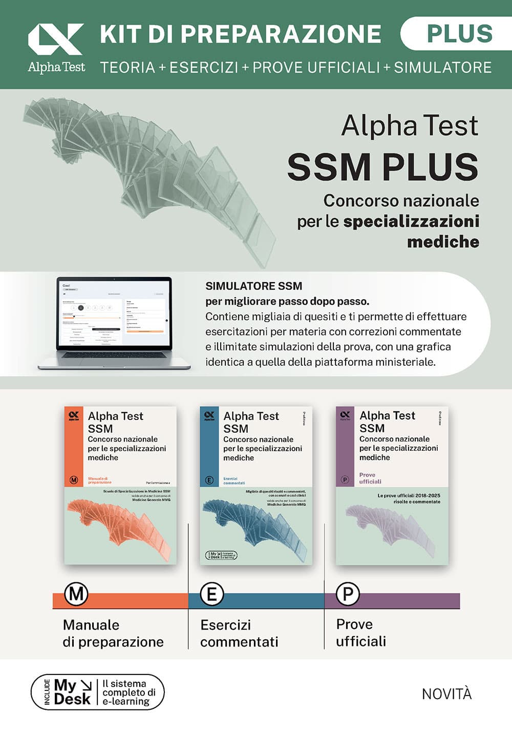 Alpha Test SSM Kit di preparazione Plus. Edizione 2025/2026. Per concorso SSM e MMG