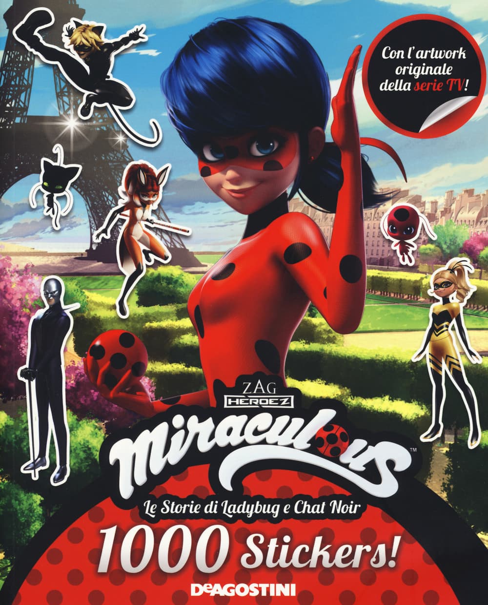1000 sticker. Miraculous. Le storie di Ladybug e Chat Noir. Con adesivi