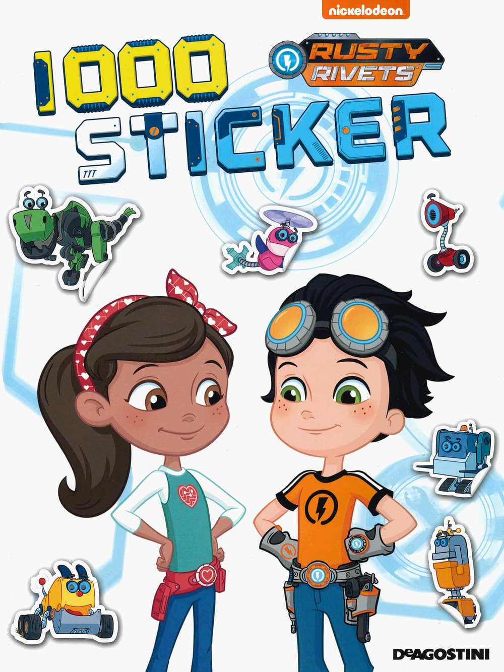 1000 sticker. Rusty Rivets. Con adesivi