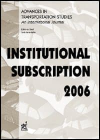 Advances in transportation studies. An international journal. Institutional subscription