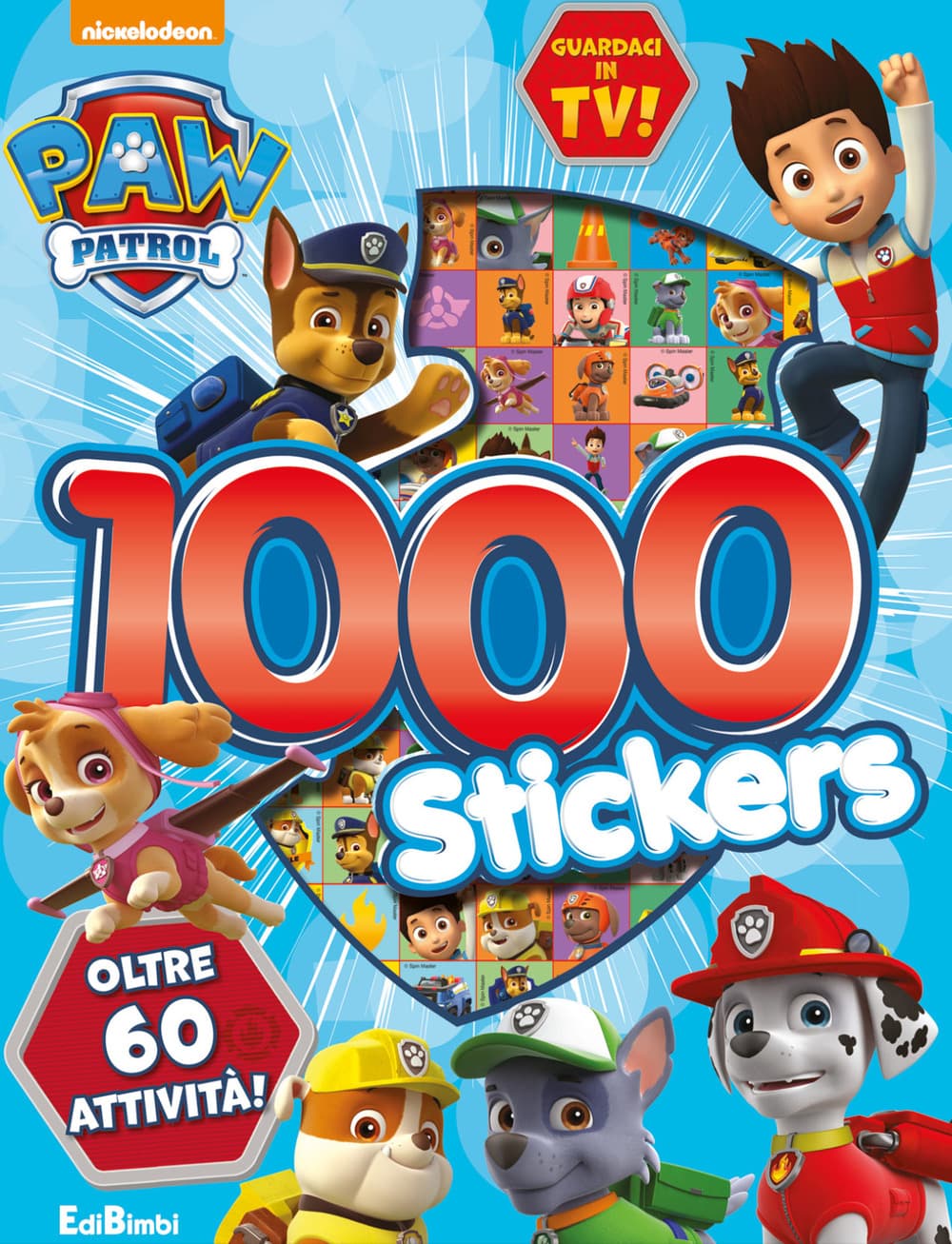 1000 stickers. Paw Patrol. Con adesivi