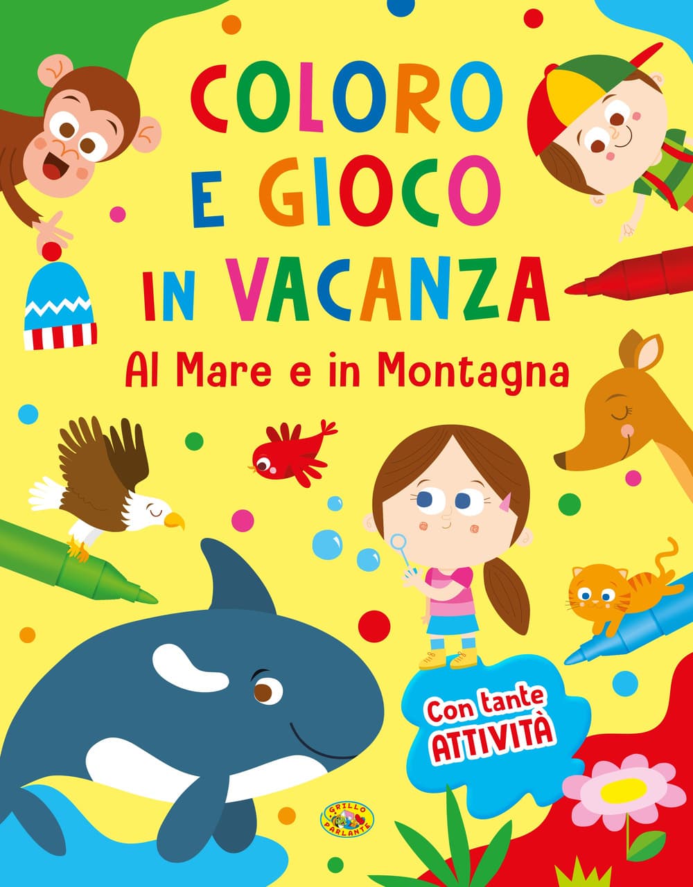 Al mare e in montagna. Coloro e gioco in vacanza