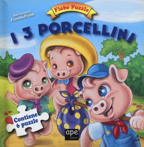 3 porcellini. Fiabe puzzle. Libro puzzle