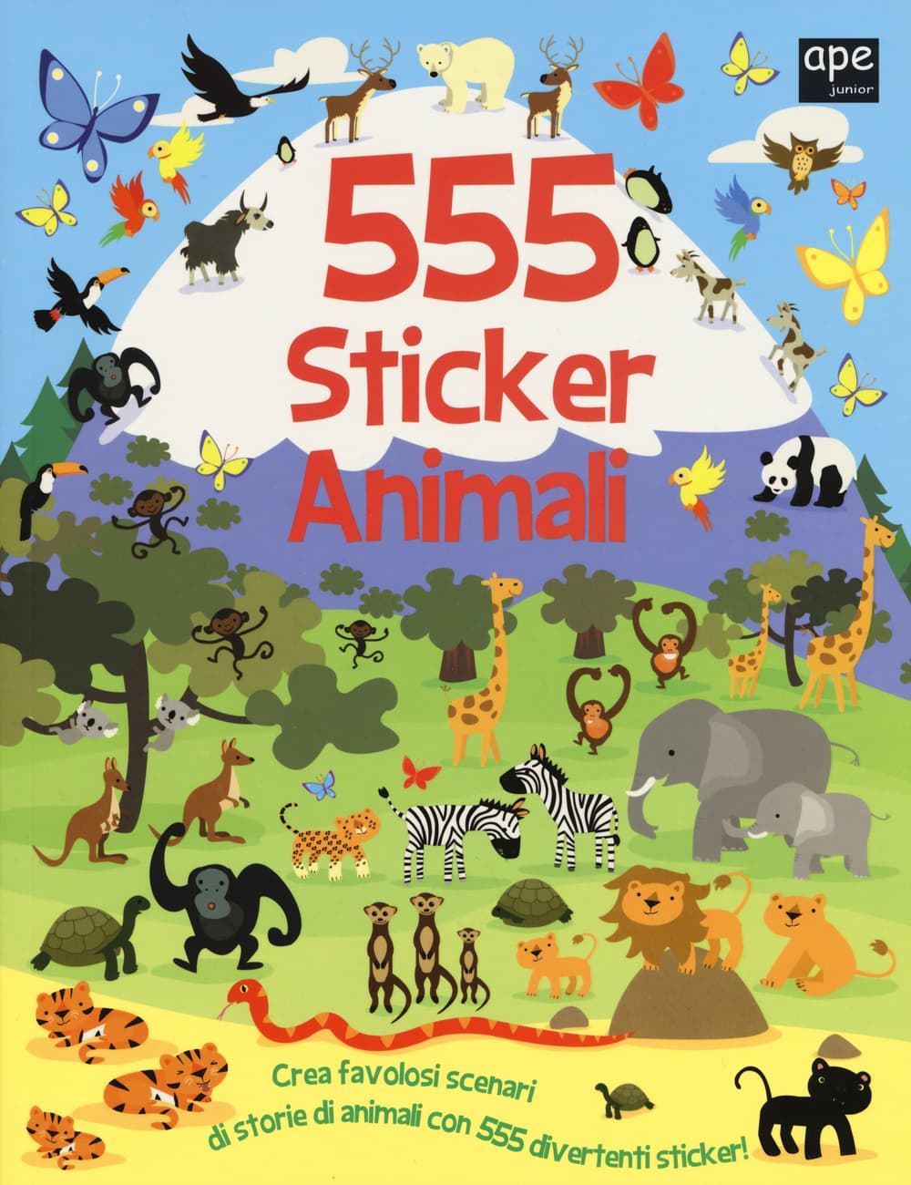 555 sticker animali