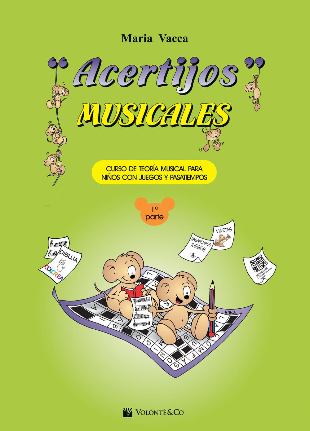 Acertijos musicales. Curso de teoría musical para niños con jeguos y pasatiempos