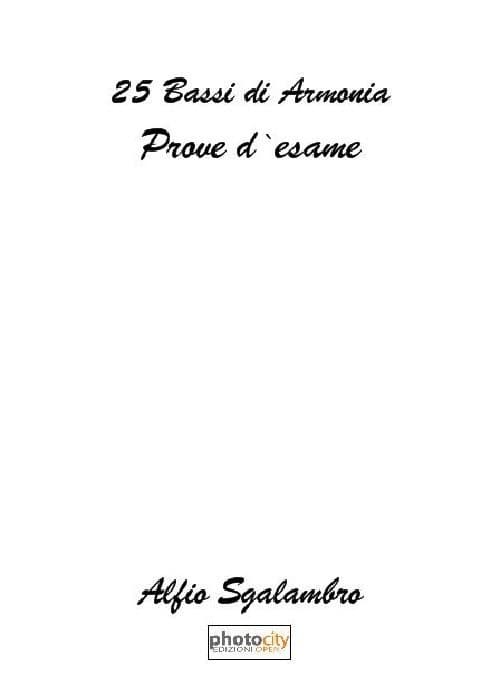 25 bassi di armonia. Prove d'esame