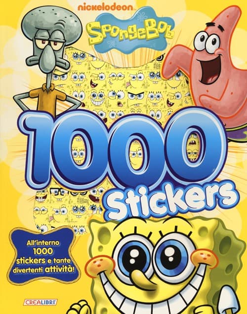 1000 stickers. SpongeBob. Con adesivi