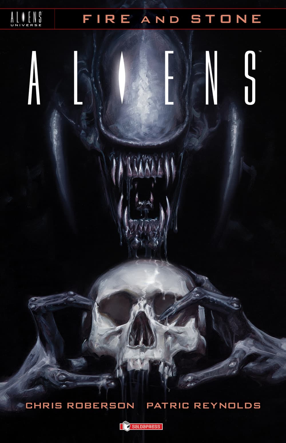 Aliens. Fire and stone