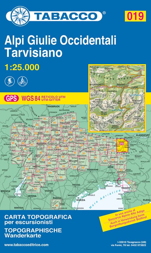 Alpi Giulie occidentali. Tarvisiano 1:25.000