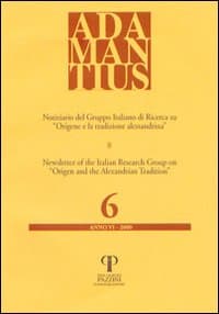 Adamantius. Notiziario del Gruppo italiano di ricerca su «Origene e la tradizione alessandrina»