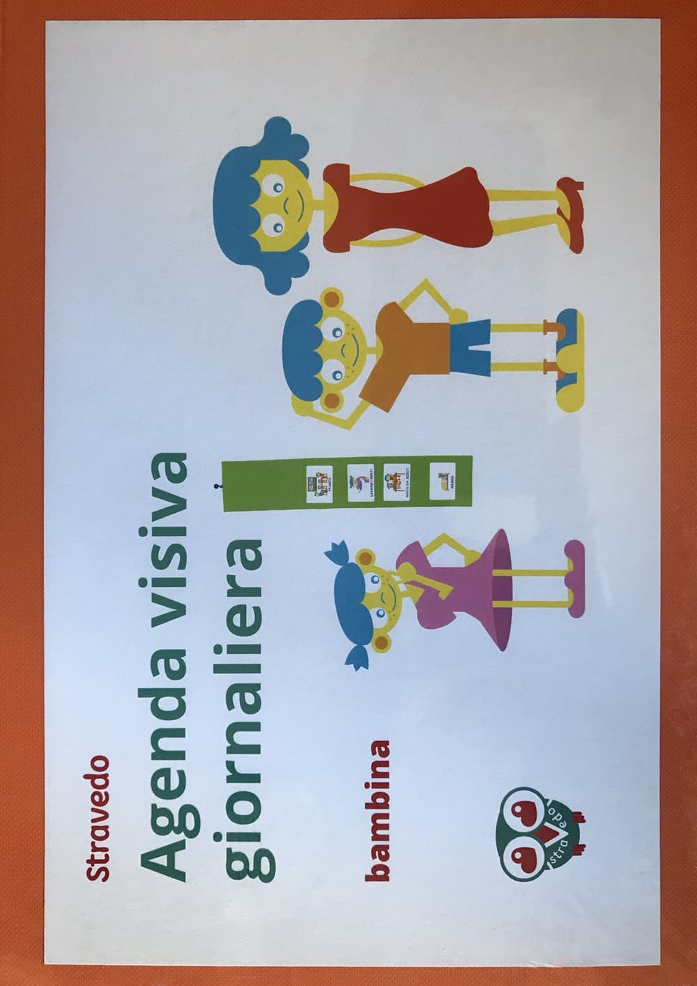 Agenda visiva giornaliera. Bambina