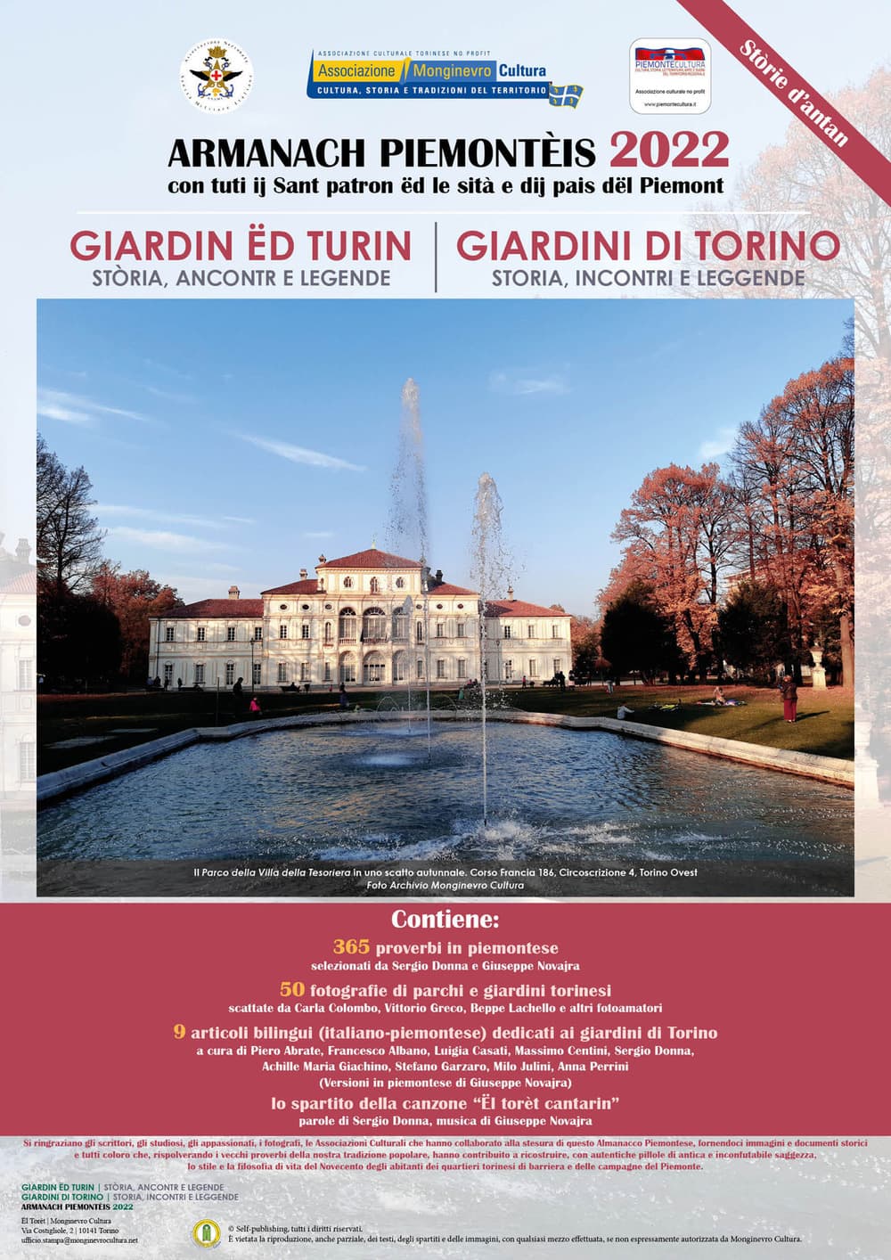 Almanacco piemontese-Armanach piemonteis. Giardini di Torino-Giardin ëd Turin