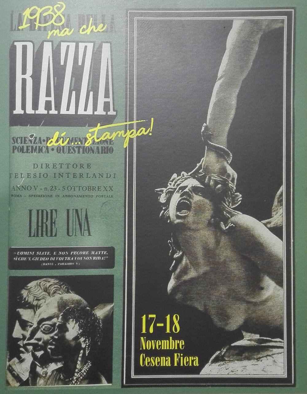 1938 ma che razza di... stampa! Mostra di giornali, manifesti, immagini e documenti dal 1938 al 1944