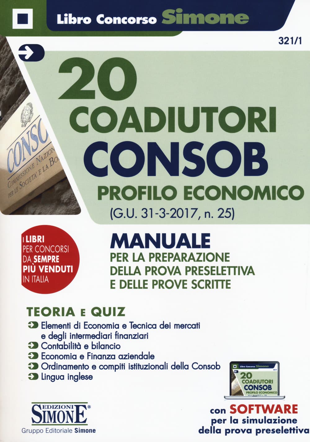 20 coadiutori Consob. Profilo economico. Teoria e quiz