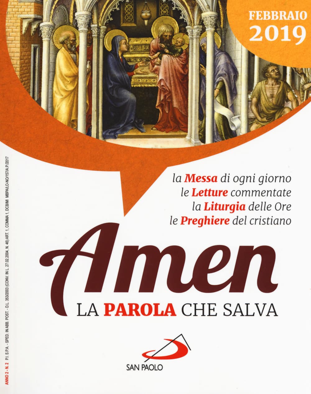 Amen. La parola che salva. Febbraio 2019