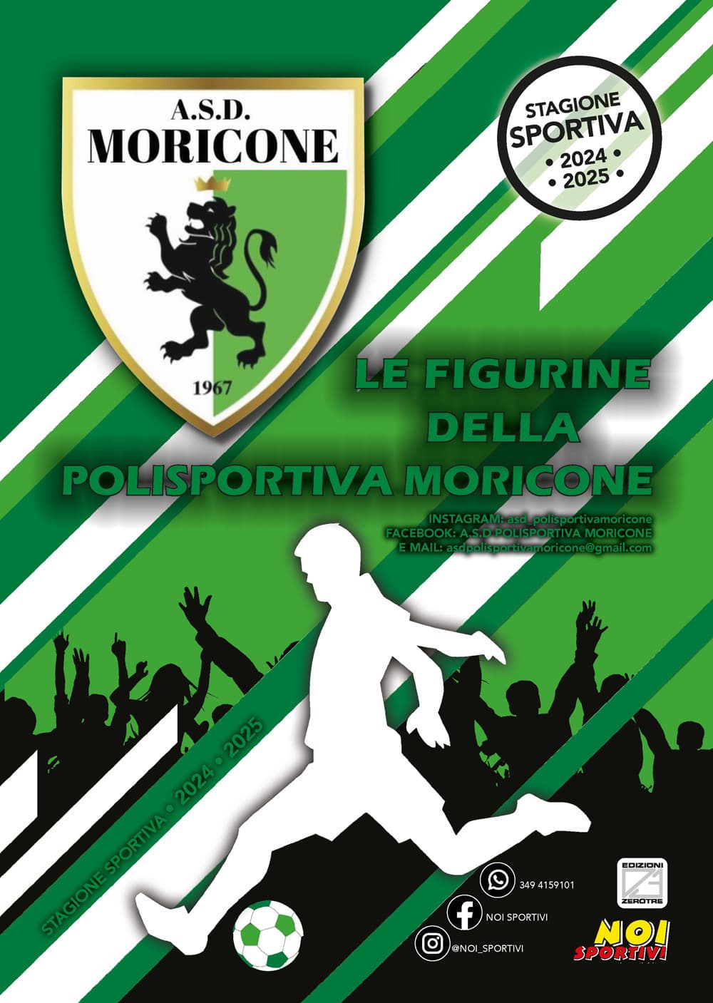 A.S.D. Polisportiva Moricone. Album con collezione completa di figurine non imbustate