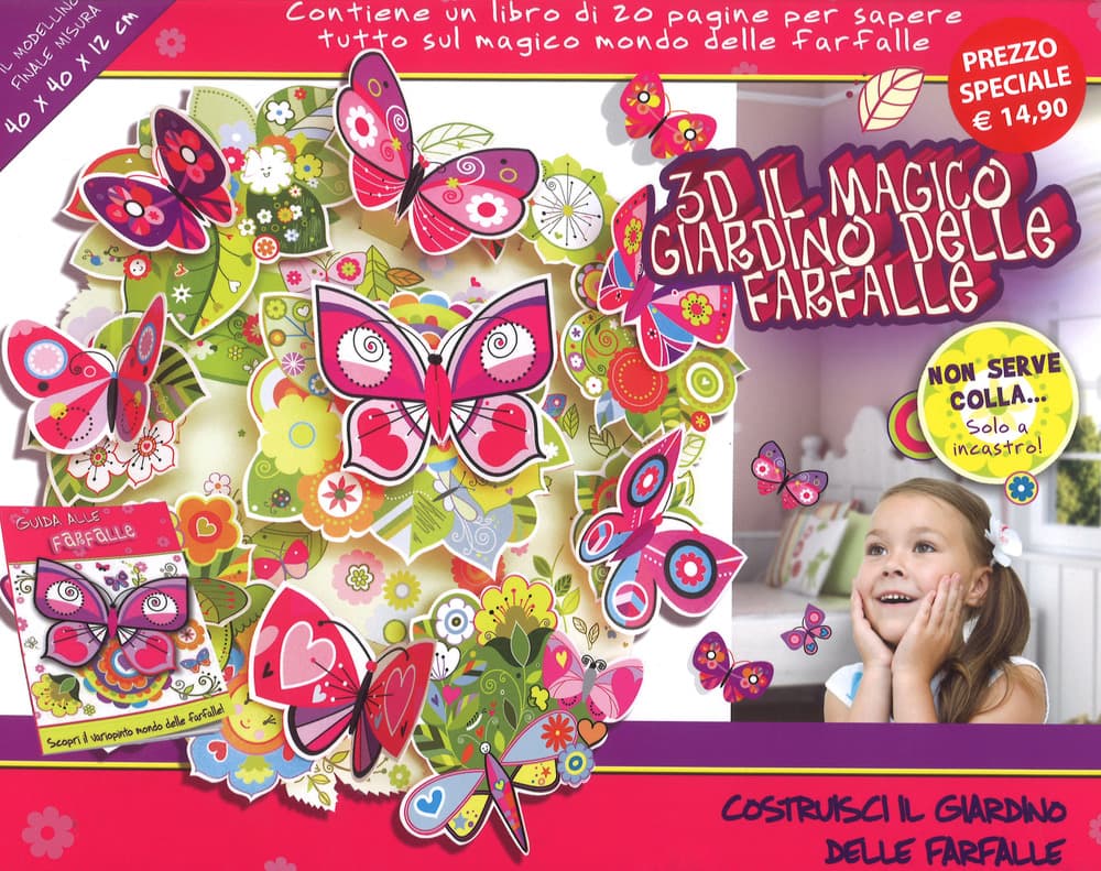 3D il magico giardino delle farfalle