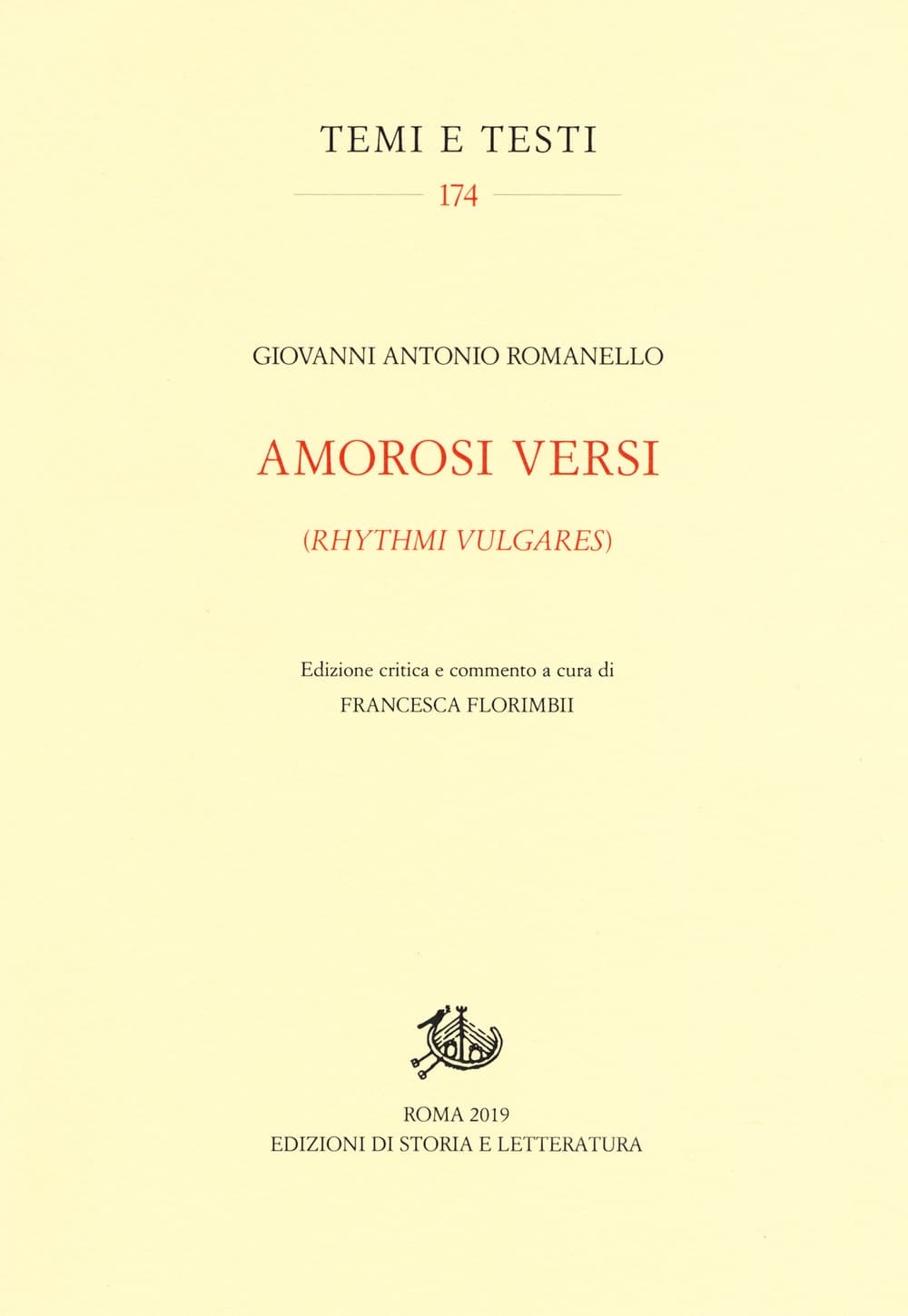 Amorosi versi (Rhythmi vulgares)