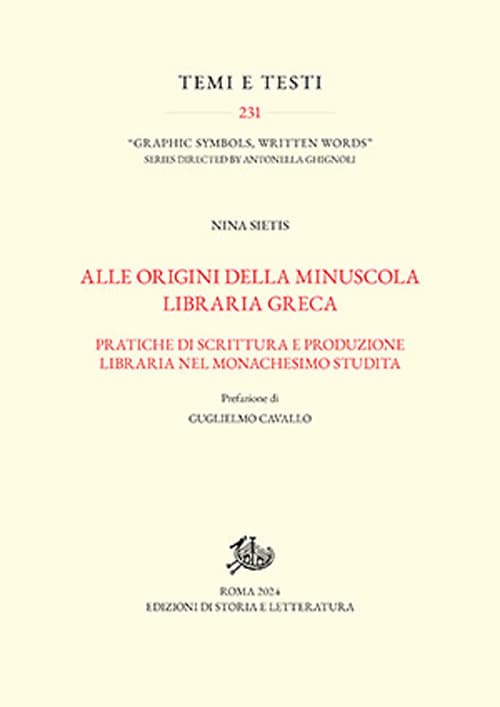 Alle origini della minuscola libraria greca