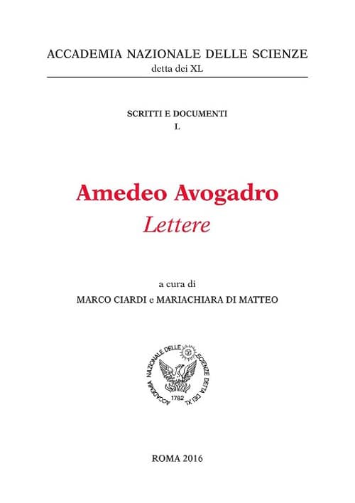 Amedeo Avogadro. Lettere