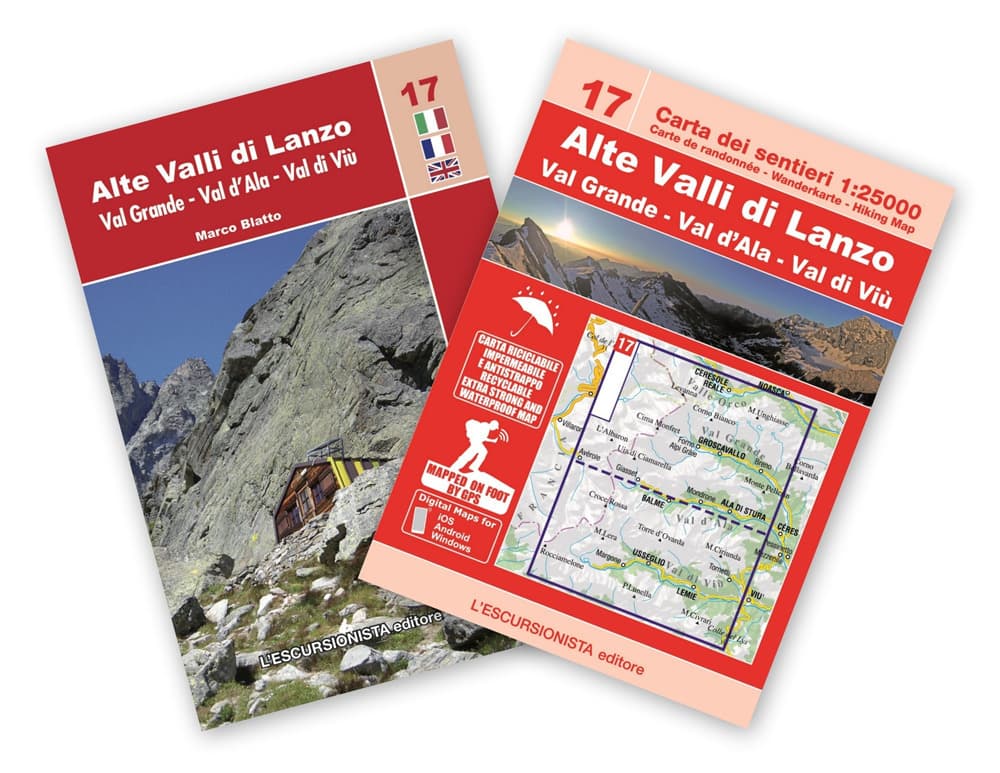 Alte Valli di Lanzo, Val Grande, Val d'Ala, Val di Viù. Con mappa escursionistica 1:25000