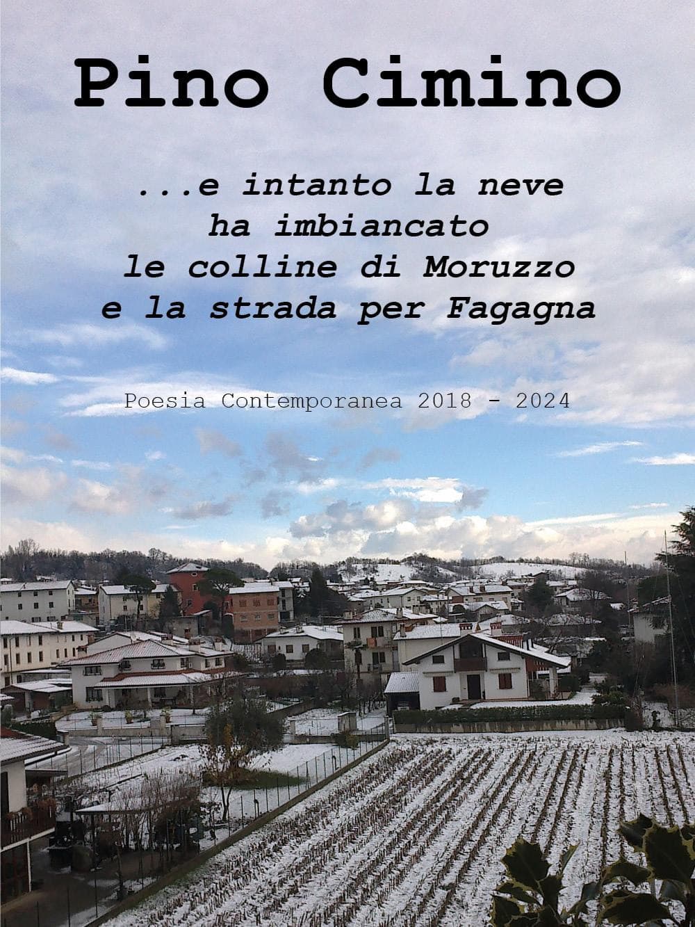 ...e intanto la neve ha imbiancato le colline di Moruzzo e la strada per Fagagna