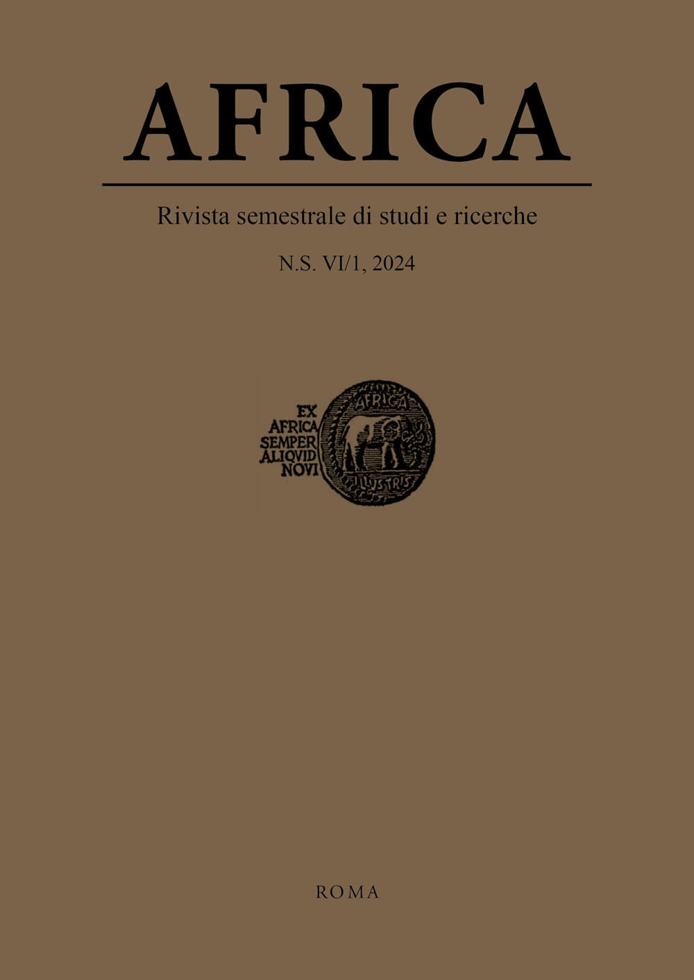 Africa. Rivista semestrale di studi e ricerche. Nuova serie