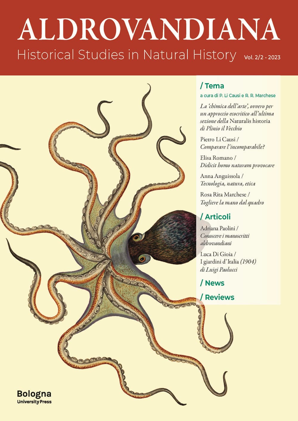 Aldrovandiana. Historical Studies in Natural History. Ediz. italiana e inglese