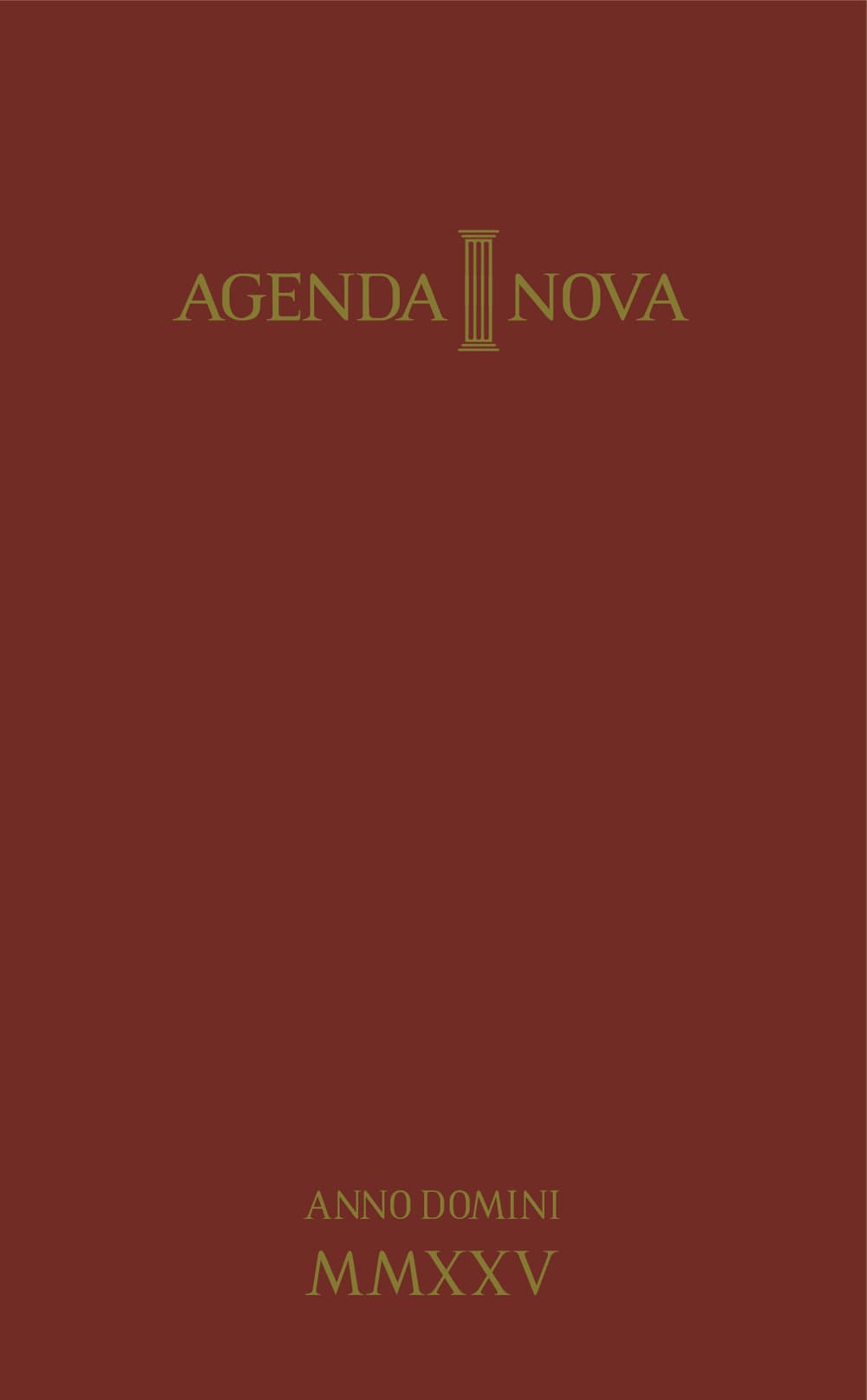 Agenda nova 2025. Anno domini MMXXV
