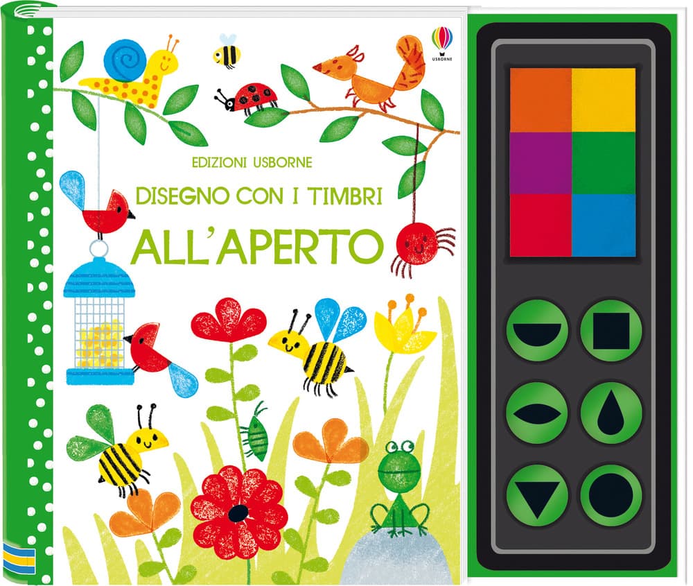 All'aperto. Disegno con i timbri