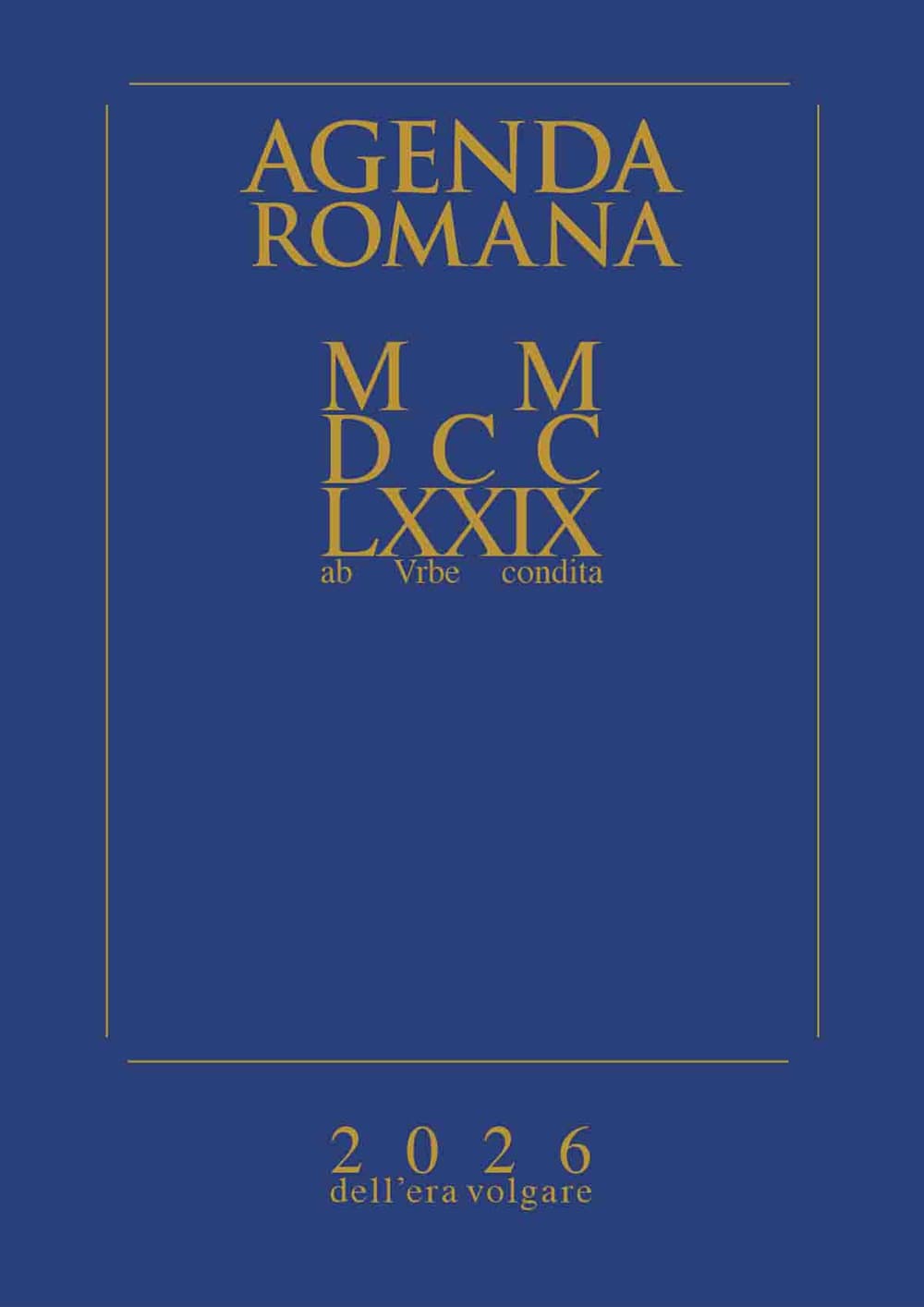 Agenda romana settimanale 2026
