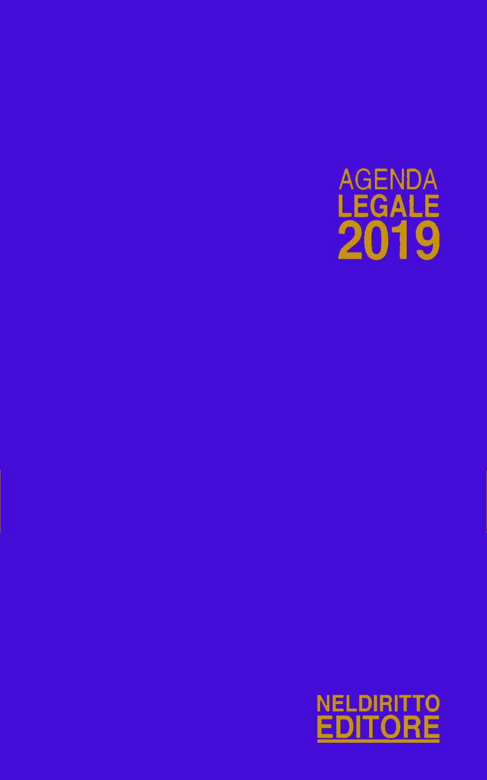 Agenda legale 2019 blu. Ediz. minore