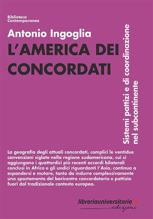 America dei concordati. Sistemi pattizi e di coordinazione nel subcontinente