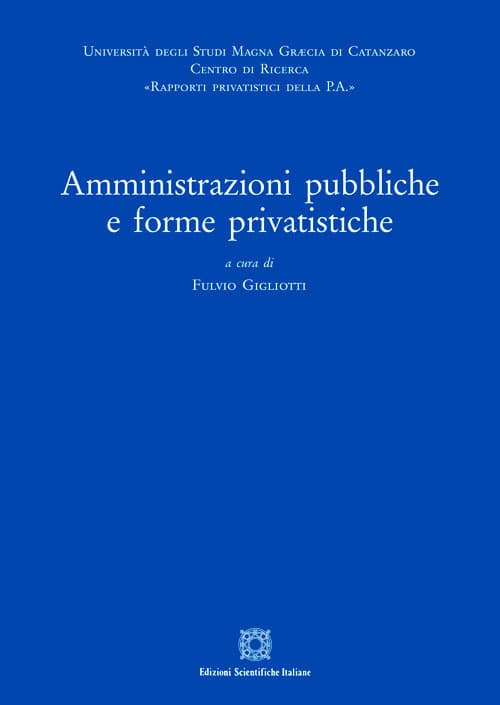 Amministrazioni pubbliche e forme privatistiche